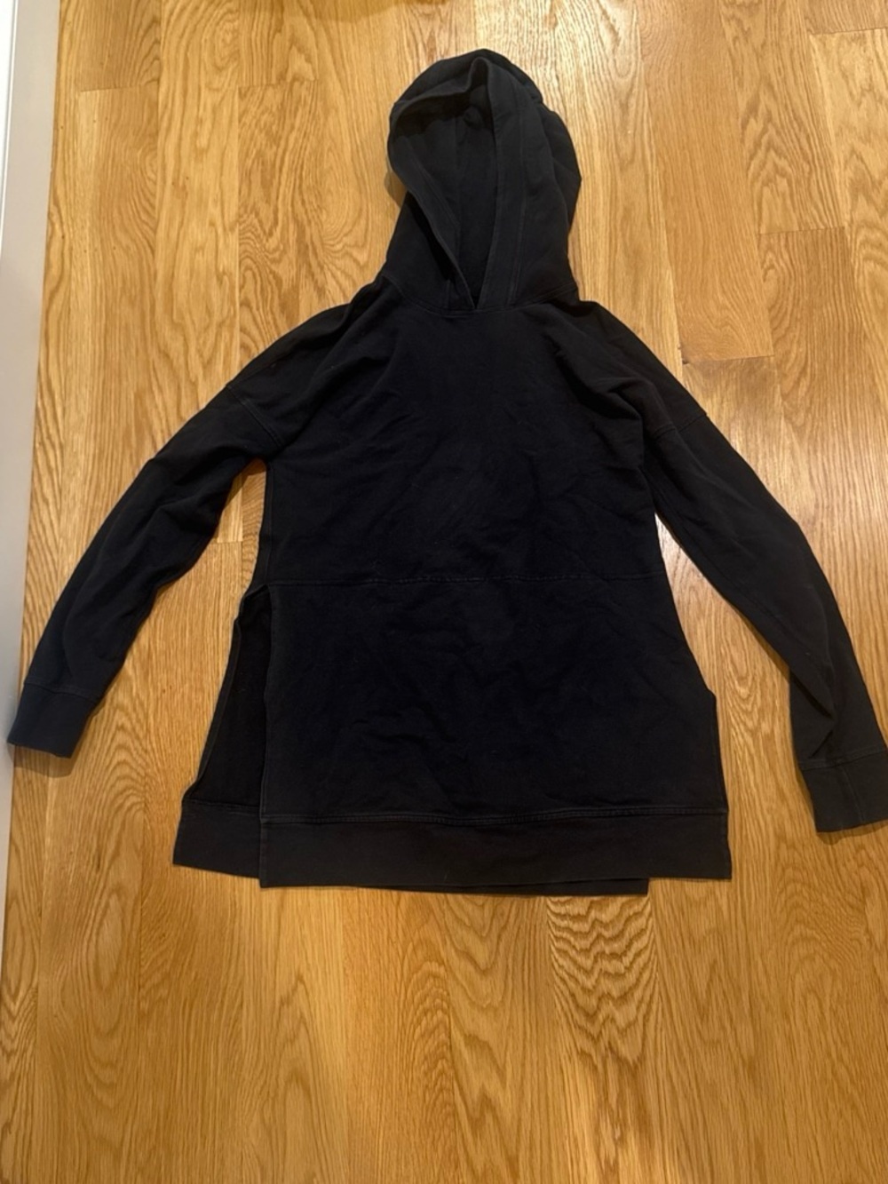 lululemon athletica Black Longline Hooded Pullover